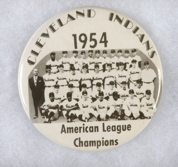PIN 1954 Cleveland Indians Team Photo